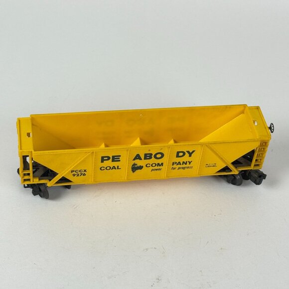 Vintage Lionel Peabody PCCX 9276 Yellow Quad Hopper Freight Train Car O Scale - Picture 4 of 9